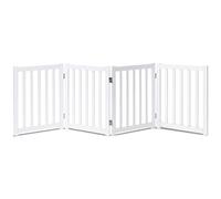 LZRS Puerta Plegable de Madera de Roble para Mascotas, Puerta de Madera para Perros, Puerta para Gatos, Puerta para Mascotas con Collar para Mascotas para casa, Puerta, escaleras, Valla de Seguridad