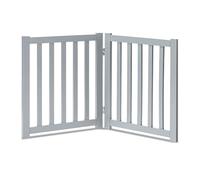 LZRS Puerta Plegable de Madera de Roble para Mascotas, Puerta de Madera para Perros, Puerta para Gatos, Puerta para Mascotas con Collar para Mascotas para casa, Puerta, escaleras, Valla de Seguridad