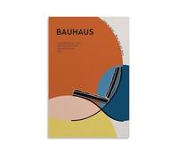 LZTEN Bauhaus Print Barcelona - Póster minimalista abstracto para pared, diseño geométrico moderno de mediados de siglo, sin marco, 50 x 75 cm