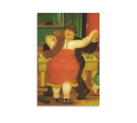 LZTEN Fernando Posters Botero - Póster de pareja bailando, lienzo, pinturas al óleo, sin marco, 50,8 x 76,2 cm