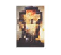 LZTEN Gala Contemplando el mar Mediterráneo que a dieciocho metros se convierte en el retrato de Abraham Lincoln de Salvador Prints Dalí Prints pósteres lienzo