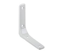 LZVMLNQI Soporte de estante resistente para colgar en la pared, soportes en forma de L, color blanco, 4 pulgadas, blanco