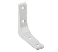 LZVMLNQI Soporte de estante resistente para colgar en la pared, soportes en forma de L, color blanco, 7,6 cm, blanco