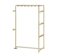 LZVMLNQI Soporte de joyería de lujo para guardar pulseras y tobilleras doradas, 29 x 19 x 10 cm