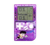 LZYCH Consola de Juego de Ladrillo para niños Cuerpo Transparente 23 Juegos de Bloques Retro Dificultad/Velocidad Ajustable Niños/Estudiantes Cumpleaños Juguetes (Púrpura)
