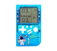 LZYCH Consola de Juego de Ladrillo para niños Cuerpo Transparente 23 Juegos de Bloques Retro Dificultad/Velocidad Ajustable Niños/Estudiantes Cumpleaños Juguetes (Azul)