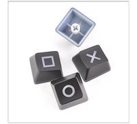 LZYDD Teclas de teclado Flecha/Dirección Key PSP Controller Pattern Cherry MX Key Cap para interruptores MX Teclado mecánico retroiluminado para juegos (4 piezas, negro)