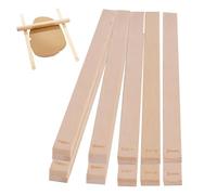 LZYDKH 10 piezas de placas de madera, herramientas de alfarería, accesorios de alfarería, barras guía de rodillo, guías, espaciadores para hornear para talleres de alfarería, bricolaje, 5 tamaños 3/4
