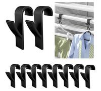 LZYDKH 10 Piezas Gancho Toallero para Radiador Toallero, Baño Radiador Toallero TéRmico EléCtrico Ganchos de Baño de Plástico No Requiere Perforación para Todos los Radiadores Estándar