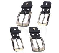 LZYDKH 4 Piezas Hebillas Cinturon Hombre, Hebilla Metalicas 40MM 35MM Ebillas Cinturon Hombre Metal Hebilla de Cinturón Clásica Hebilla de Cuero para Sujetar Cinturones(Negro)