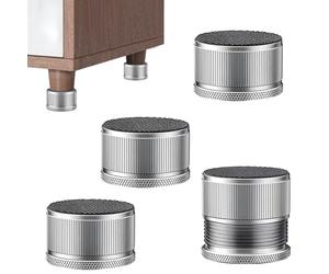 LZYDKH Patas ajustables para muebles, 4 patas ajustables en altura, autoadhesivas, altura ajustable, 2,3 - 3,9 cm, patas de metal para muebles, adecuadas para mesas, armarios, lavadoras