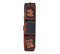 Lzyjck Bolsa con ruedas para snowboard, Bolsa de esquí con ruedas dobles para viajes en avión, Bolsas de snowboard acolchadas e impermeables, Longitud ajustable de 160 a 175 cm y hasta 190 cm,Orange b