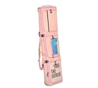 Lzyjck Bolsa De Esquí con Ruedas Bolsa Impermeable con Ruedas para Snowboardbolsas Acolchadas Y Resistentes para Botas De Esquí para Viajes En Avión, 150 cm (Extensible A 165 cm),Rosado