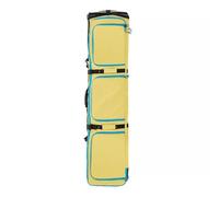 Lzyjck Bolsa De Snowboard con Ruedas Bolsa para Esquís con Ruedas, Compartimento Principal Expandible, Interior Impermeable De Doble Capa para Viajes En Avión Y Carretera,Amarillo