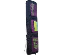 Lzyjck Bolsa Impermeable para Snowboard con Ruedas Acolchada con 3 Bolsillos Exteriores Extensible de 160 a 170 cm para Viajes en avión, Compatible con un esquí o Dos Pares de esquís,Púrpura