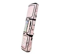Lzyjck Bolsa Impermeable para Snowboard con Ruedas Acolchada con 3 Bolsillos Exteriores Extensible de 160 a 170 cm para Viajes en avión, Compatible con un esquí o Dos Pares de esquís,Rosado