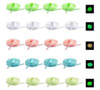LZYMSZ 10PAIR 100cm cordones fluorescentes para el partido o el baile Luminous Flat Cordones resplandecientes atletismo zapato cordones (5-color)