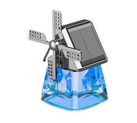 LZYWOD Ambientador de coche de molino de viento alimentado por energía solar, bonito adorno difusor de aromaterapia giratorio, aroma esencial de aceite de coche