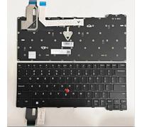 LZZSEOZ Teclado para portátil Lenovo ThinkPad T14 Gen3 Gen4 P14s Gen L14 TP00133B 21C5(Black with Point US)