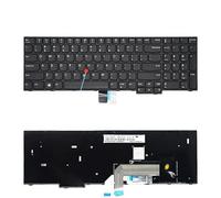 LZZSEOZ Teclado Ruso Estadounidense para portátil Lenovo, IBM, ThinkPad E570, E575, E570C, 01AX160, 01AX200(US with Mouse)