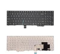 LZZSEOZ Teclado Ruso Estadounidense para portátil Lenovo, IBM, ThinkPad E570, E575, E570C, 01AX160, 01AX200(US Without Mouse)