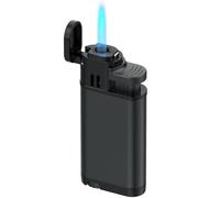 Lzzuid Mechero Soplete Gas Butano Recargable Encendedor para Puros (Vendido sin Gas)