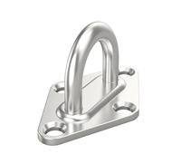 LZZYFPX Gancho de pared con anilla de grapa, resistente, fijo, con placa de ojo, ganchos for hamaca en forma de U, hebilla for puerta de terraza, accesorios de hardware.(M8,1pcs)