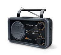 M-06DS Radio Analógica Portátil, FM,MW, Giratorio, Color Negro