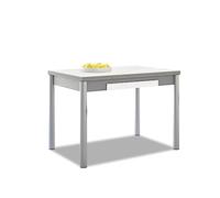 M.108 100X60 2 ALAS C/CAJON P/REDONDA BLANCA LAMINADO GRIS