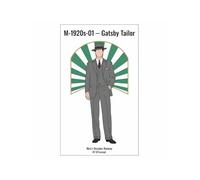 M-1920s-01 - Gatsby Tailor: Men’s Decades Runway (IOConcept Fashion Coloring Catalog)