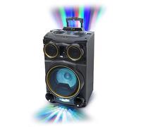 M-1938 DJ - Altavoz Bluetooth con Radio, USB, 2 entradas de Micro luz Ambiente 150W (Incluye micrófono)
