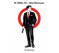 M-1960s-01 - Mod Menswear: Men’s Decades Runway (IOConcept Fashion Coloring Catalog)