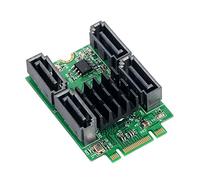 M.2 B + M Key Slot to 4 Port SATA 6G Adapter Controller Card Support Win 8 10