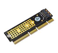 M.2 NGFF NVMe SSD to PCIE 3.0 X16/X8/X4 Adapter with heatsink for 1U/2U Server and Low Profile PC Adaptador de Cable
