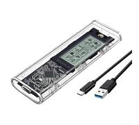 M 2 NVME NGFF - Carcasa SSD de doble protocolo con detección de salud en tiempo real e interfaz USB 3 2 de 10 Gbps para transferencia y almacenamiento de datos (NVME AC)