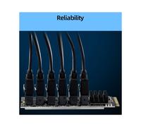 M.2 NVME PCI-E PCIE X4 X8 X16 a 6 Puertos 3.0 Tarjeta Adaptadora Riser ASM1166 Chasis Servidor PC Tarjeta de ExpansióN de Computadora