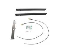 M.2 WiFi6 Wireless Network Card 1800Mbps Bluetooth 5.2 RTL8852BE External Antenna with Baffle Compatible with Linux PC