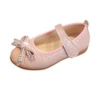 M 31 Casual Zapatos de Fondo Plano Ligero Agua Perla Cinturón Arco Vestido Zapatos de Baile Señoras Botas de Caza, Rosa., 23 EU