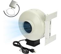 M-4DBT - Ventilador de escape automático para secadora, 200 CFM, encendido automático, ventilador de ventilación para secado mejorado, conducto universal de 4 pulgadas, compatible con todas las