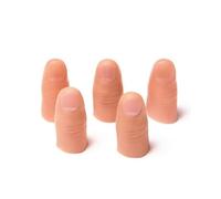 (M)5pcs Finger Magic Trick Fake Soft Thumb Tip Close Up Stage Show Prop Prank Toy TW
