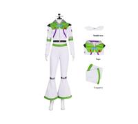 (M Adult)Toy Story Buzz Lightyear Mujeres Mono Rendimiento Disfraz Conjunto Ropa Juegos con disfraces