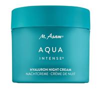 M. Asam Crema de noche Aqua Intense (100 ml) - Crema facial hialurónico para una hidratación intensa, sin perfume y regeneradora, Skincare con silicio y aceites vegetales para piel suave
