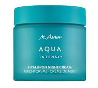 M. Asam Crema de noche Aqua Intense (50 ml) - Crema facial hialurónico para una hidratación intensa, sin perfume y regeneradora, Skincare con silicio y aceites vegetales para piel suave