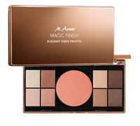M. Asam Magic Finish Elegant Vibes Paleta (8 x 0,75 g/3 g) - Paleta de rostro con 8 sombras de ojos armonizadoras, un rubor y un espejo integrado, looks versátiles, maquillaje