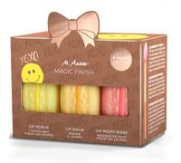 M. Asam Magic Finish Intensive Lip Care Set Smile Edition (3 x 8,5 g) | Set de cuidado de labios con exfoliante, bálsamo y máscara, set de regalo de belleza con mini espátula