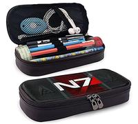 M-Ass Eff-Ect N7 - Estuche de piel para lápices de gran capacidad, con múltiples ranuras, para oficina, adultos y niños