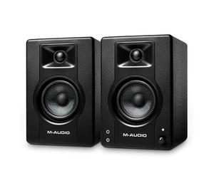 M-AUDIO BX3 3,5 Pulgadas Monitores de Estudio Cableados | Altavoces de Escritorio Cableados para Grabacion, Mezcla y Multimedia, Suite de Software Musical Incluida