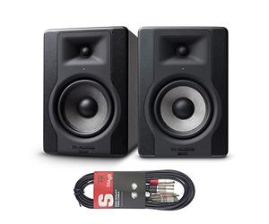 M-Audio BX5 D3 Pair Par de Monitores de Estudio, Altavoces Activos Bidireccionales, 100 W + Cable Stagg STC3CMXM, Cable RCA a XLR, Macho, 3 m