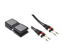 M-Audio Ex-P - Pedal De Expresión Universal Para Teclados, Teclados/Controladores Midi Y Pedales De Efectos De Guitarra Compatibles + Ah Cables 3 Star Series Cable De Audio