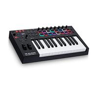 M-Audio Oxygen Pro 25 - teclado controlador MIDI USB con 25 teclas, beat pads, perillas asignables de MIDI y botones, más pack de sonidos de Native Instruments (integración de NKS)